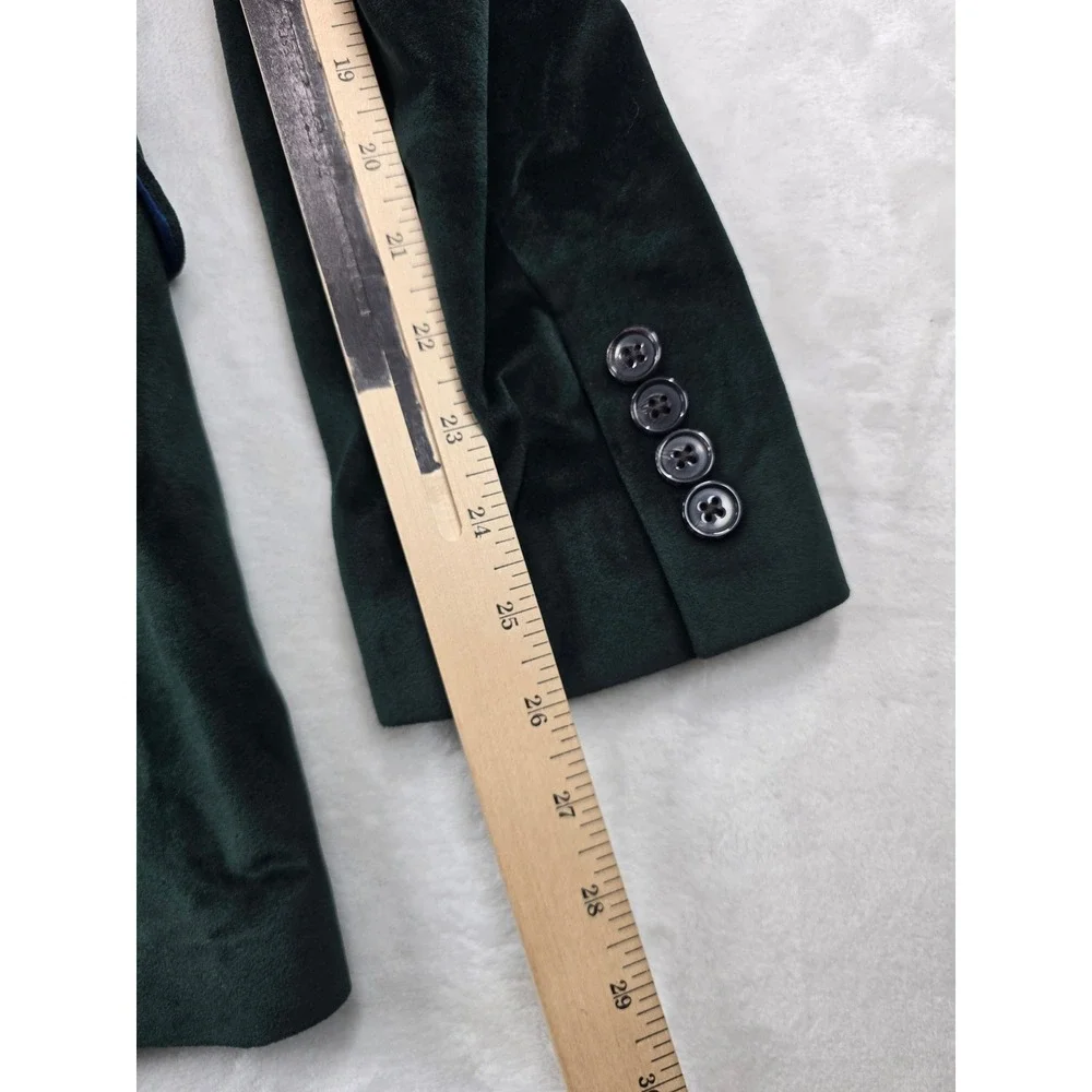 LRL Ralph Lauren Velvet Sport Coat Mens 42L Hunter Green UltraFlex Lexington NEW